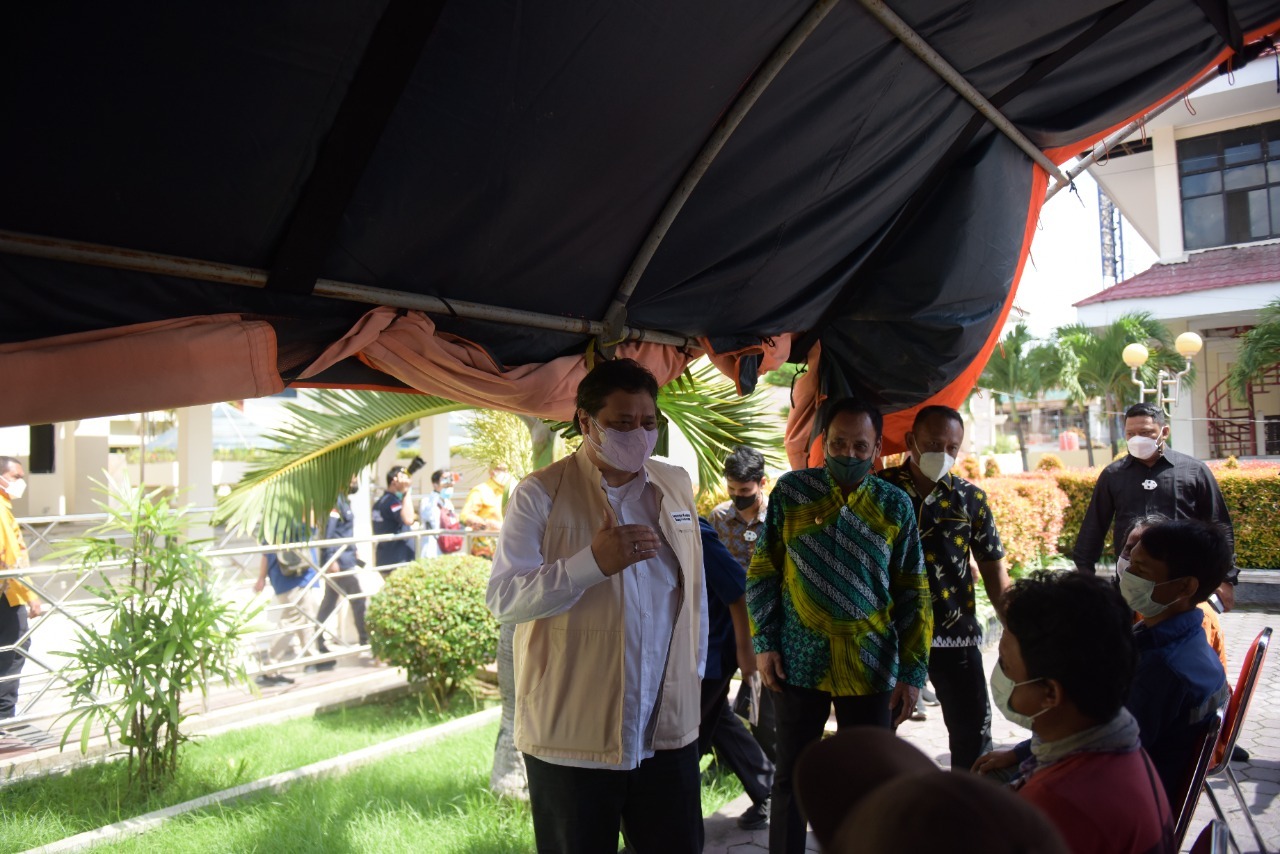 Menko Airlangga Apresiasi Langsung Semangat Penerima Kartu Prakerja di Kota Palu, Sulawesi Tengah
