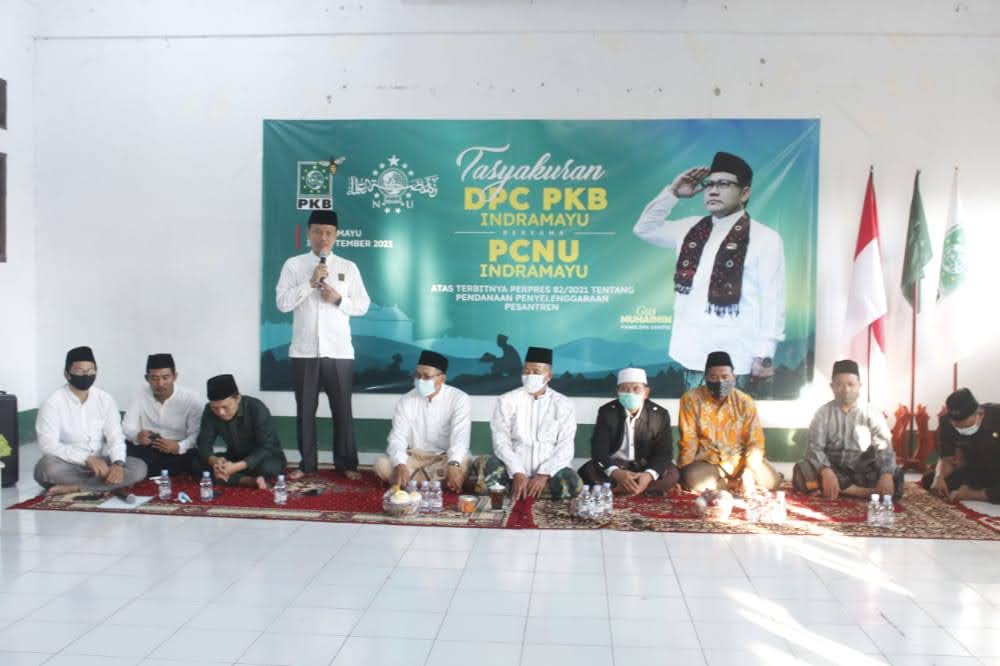 DPC PKB Bersama PCNU Indramayu Gelar Tasyakuran, Sambut Dana Abadi Pesantren
