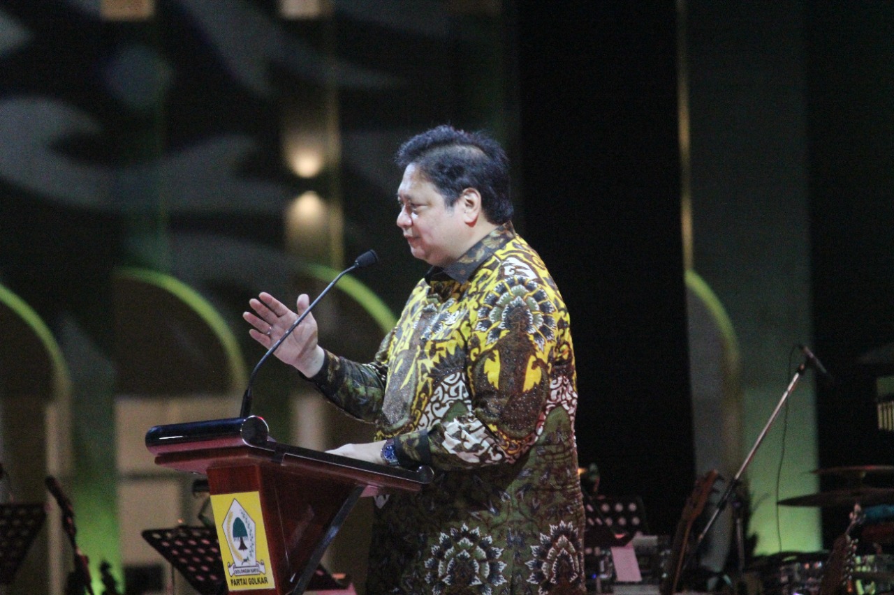 Pidato HUT ke-57 Golkar, Airlangga: 2024 Kita Harus Menang