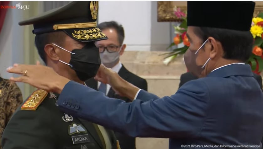 Andika Perkasa Resmi Dilantik sebagai Panglima TNI