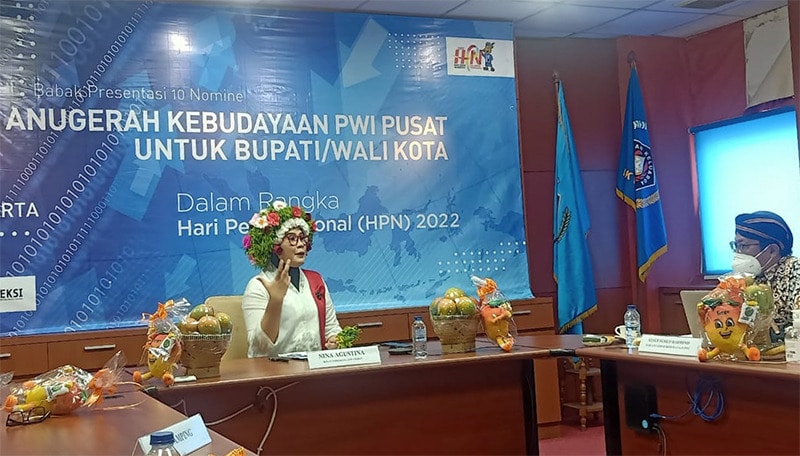 Tayangkan Film Ngarot, Bupati Indramayu Presentasi di Anugerah Kebudayaan PWI 2022